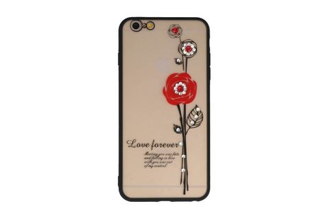 Love Forever Hoesjes voor iPhone 6 / 6s Plus Rood