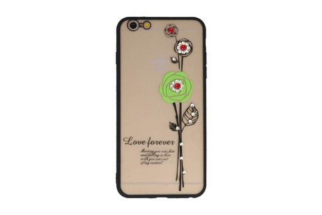 Love Forever Hoesjes voor iPhone 6 / 6s Plus Groen