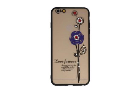 BAOHU Love Forever Hoesjes Geschikt voor iPhone 6 / 6s Plus Paars