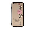 BAOHU Love Forever Hoesjes Geschikt voor iPhone 6 / 6s Plus Roze