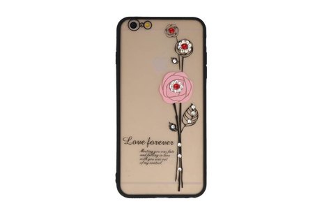BAOHU Love Forever Hoesjes Geschikt voor iPhone 6 / 6s Plus Roze