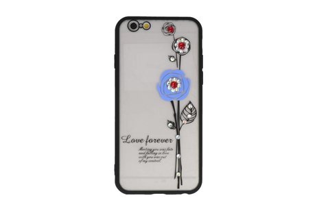 BAOHU Love Forever Hoesjes Geschikt voor iPhone 6 / 6s Blauw