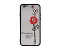 BAOHU Love Forever Hoesjes Geschikt voor iPhone 6 / 6s Rood