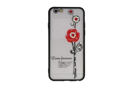 BAOHU Love Forever Hoesjes Geschikt voor iPhone 6 / 6s Rood