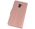 BAOHU Wallet Cases Hoesje Geschikt voor Samsung Galaxy A8 Plus (2018) - Roze