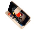 BAOHU Wallet Cases Hoesje Geschikt voor LG K8 2018 Goud