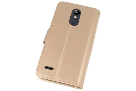 BAOHU Wallet Cases Hoesje Geschikt voor LG K8 2018 Goud