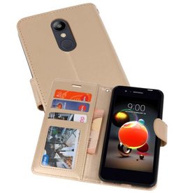 BAOHU Wallet Cases Hoesje voor LG K8 2018 Goud