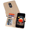 BAOHU Wallet Cases Hoesje voor LG K8 2018 Goud