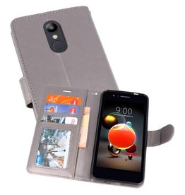 BAOHU Wallet Cases Hoesje voor LG K8 2018 Grijs