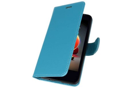 BAOHU Wallet Cases Hoesje Geschikt voor LG K8 2018 Turquoise