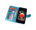 BAOHU Wallet Cases Hoesje Geschikt voor LG K8 2018 Turquoise