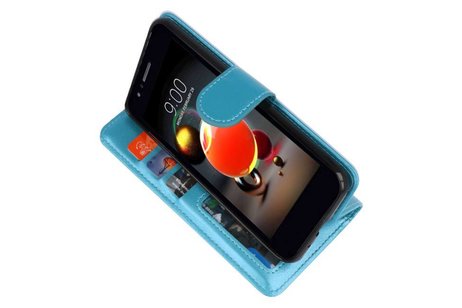 BAOHU Wallet Cases Hoesje Geschikt voor LG K8 2018 Turquoise