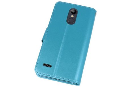 BAOHU Wallet Cases Hoesje Geschikt voor LG K8 2018 Turquoise