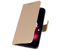BAOHU Wallet Cases Hoesje Geschikt voor LG K10 2018 Goud