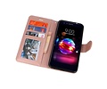 BAOHU Wallet Cases Hoesje Geschikt voor LG K10 2018 Roze