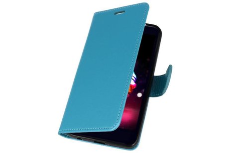 BAOHU Wallet Cases Hoesje Geschikt voor LG K10 2018 Turquoise