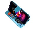 BAOHU Wallet Cases Hoesje Geschikt voor LG K10 2018 Turquoise