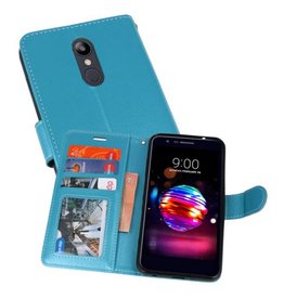 BAOHU Wallet Cases Hoesje voor LG K10 2018 Turquoise