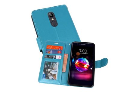 Wallet Cases Hoesje voor LG K10 2018 Turquoise