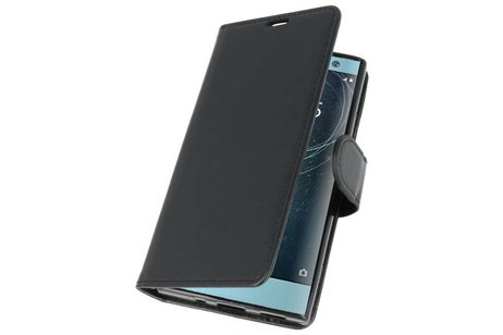 Wallet Cases Hoesje voor Xperia XA2 Zwart