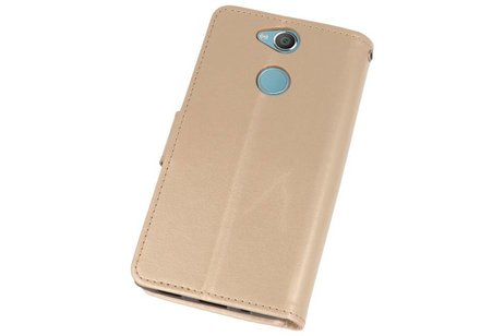 BAOHU Wallet Cases Hoesje Geschikt voor Xperia XA2 Goud