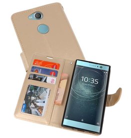 BAOHU Wallet Cases Hoesje voor Xperia XA2 Goud