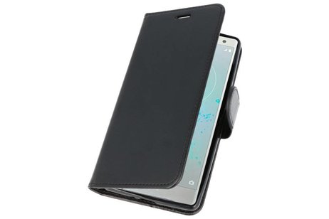 Wallet Cases Hoesje voor Xperia XZ2 Zwart