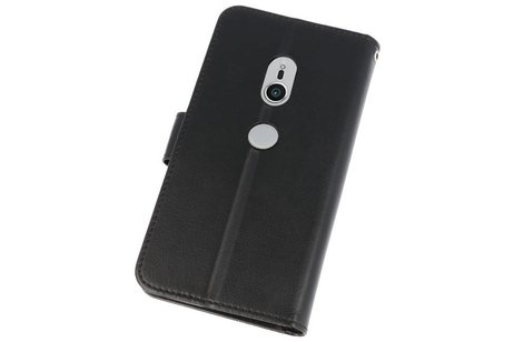 Wallet Cases Hoesje voor Xperia XZ2 Zwart