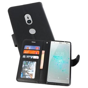 BAOHU Wallet Cases Hoesje Geschikt voor Xperia XZ2 Zwart