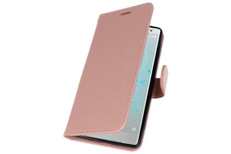 BAOHU Wallet Cases Hoesje Geschikt voor Xperia XZ2 Roze