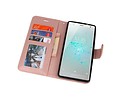 BAOHU Wallet Cases Hoesje Geschikt voor Xperia XZ2 Roze