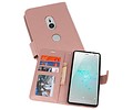 Wallet Cases Hoesje voor Xperia XZ2 Roze