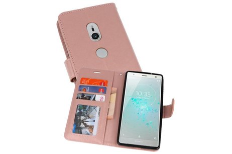 Wallet Cases Hoesje voor Xperia XZ2 Roze