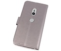 BAOHU Wallet Cases Hoesje Geschikt voor Xperia XZ2 Grijs