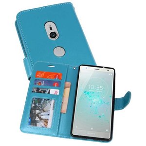 BAOHU Wallet Cases Hoesje Geschikt voor Xperia XZ2 Turquoise