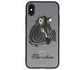 BAOHU Dieren TPU Hoesjes Cases - Hoesje Geschikt voor iPhone X Zebra