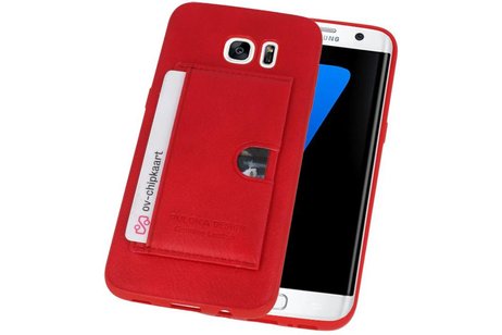 BAOHU Hardcase Hoesje - Hoesje Geschikt voor Samsung Galaxy S7 Edge Rood