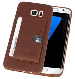 BAOHU Hardcase Hoesje voor Samsung Galaxy S7 Edge Bruin
