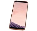 BAOHU Hardcase Hoesje - Hoesje Geschikt voor Samsung Galaxy S8 Plus Bruin