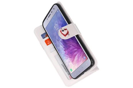 BAOHU Hondje Bookstyle Hoesje Geschikt voor Samsung Galaxy J4 2018