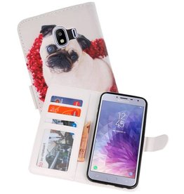 BAOHU Hondje Bookstyle Hoesje Samsung Galaxy J4 2018