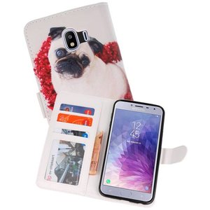 Hondje Bookstyle Hoesje Samsung Galaxy J4 2018