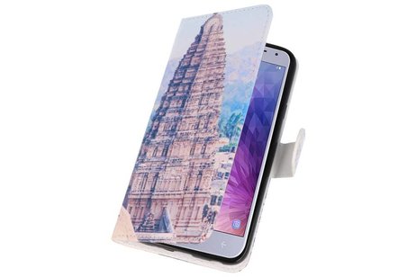 BAOHU Temple 1 Bookstyle Hoesje Geschikt voor Samsung Galaxy J4 2018