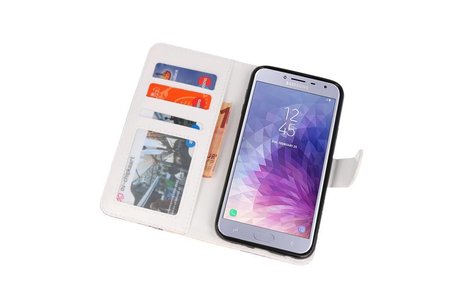 Temple 1 Bookstyle Hoesje Samsung Galaxy J4 2018