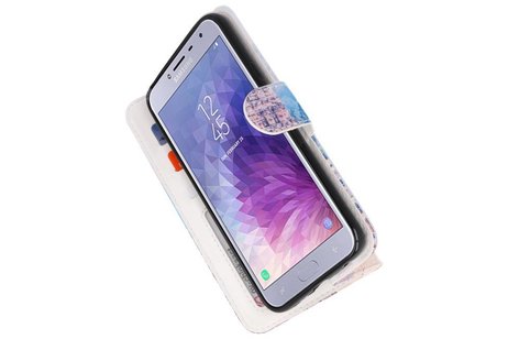 BAOHU Temple 1 Bookstyle Hoesje Geschikt voor Samsung Galaxy J4 2018