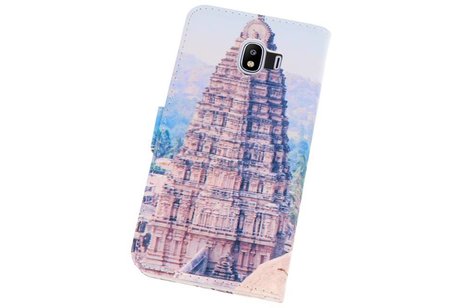 Temple 1 Bookstyle Hoesje Samsung Galaxy J4 2018