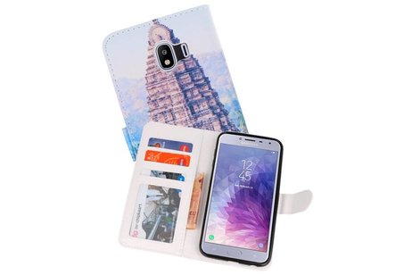 BAOHU Temple 1 Bookstyle Hoesje Geschikt voor Samsung Galaxy J4 2018