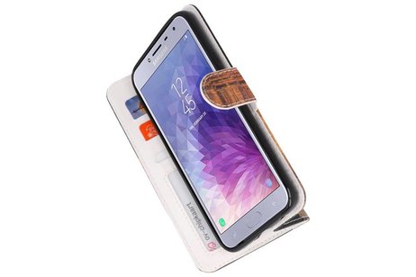 BAOHU Temple 2 Bookstyle Hoesje Geschikt voor Samsung Galaxy J4 2018