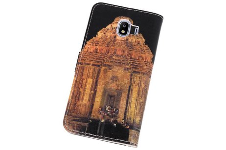 BAOHU Temple 2 Bookstyle Hoesje Geschikt voor Samsung Galaxy J4 2018